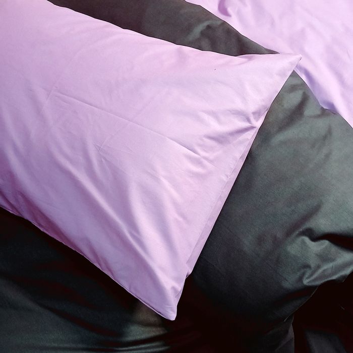 Постільна білизна ДУЕТ Лавандовий настрій/Антрацит MERISET - Сімейний на резинці