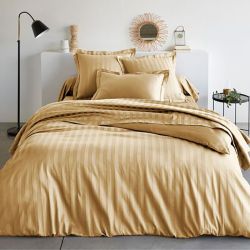 Постільна білизна PANNA KOTA Elite Сатин страйп MERISET - Сімейний на резинці