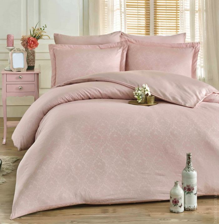 Постільна білизна PUDRA CLASSIK DAMASK Жакард MERISET - Сімейний на резинці