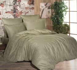 Постільна білизна OLIVE CURL Жакард MERISET - Сімейний на резинці
