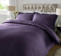 Постільна білизна GOTHIC GRAPE Elite Сатин страйп MERISET - Сімейний на резинці