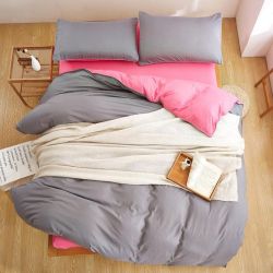 Постільна білизна ДУЕТ Сірий/Барбі Ранфорс MERISET - Сімейний на резинці