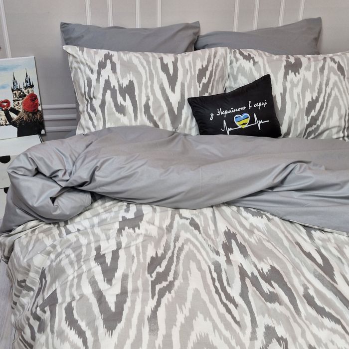 Постільна білизна Монохром Ранфорс MERISET - Євро