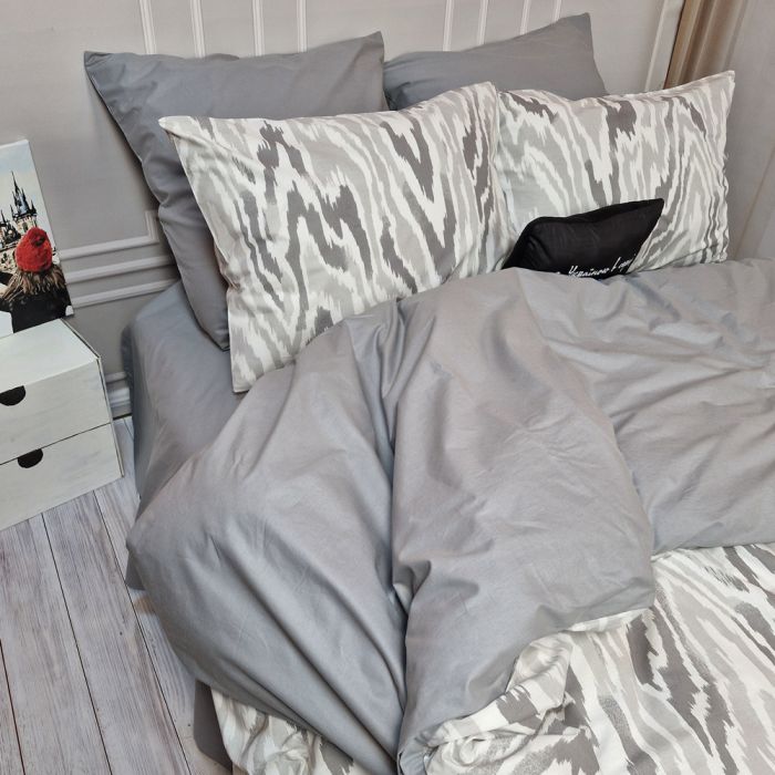 Постільна білизна Монохром Ранфорс MERISET - Євро