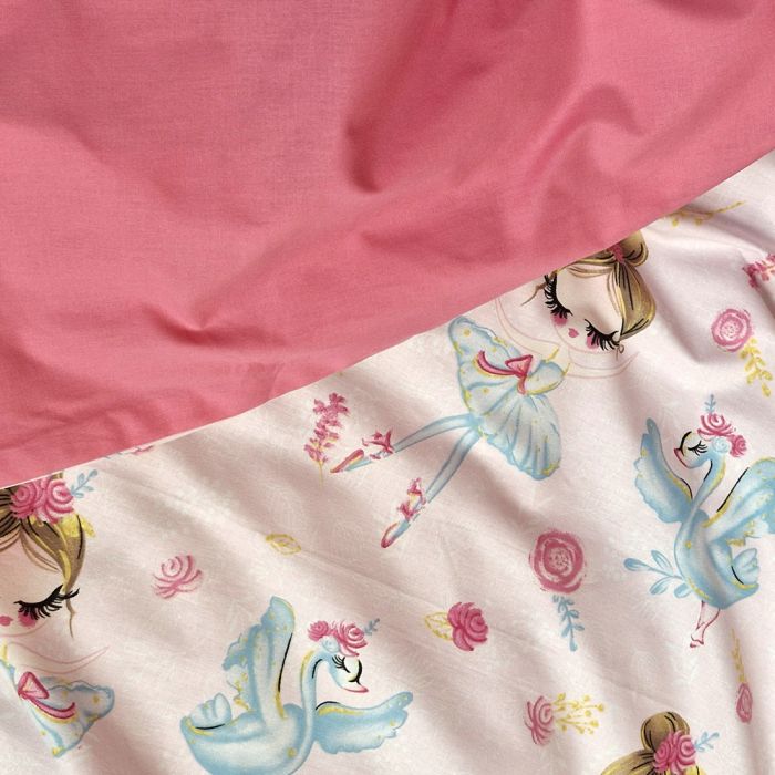 Постільна білизна Барбіленд Ранфорс MERISET - Сімейний на резинці