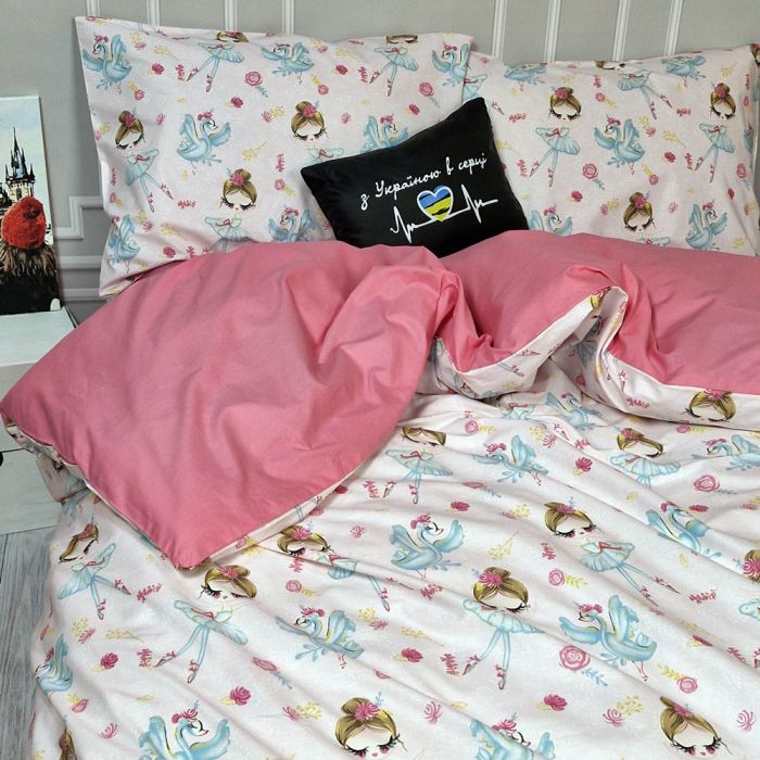 Постільна білизна Барбіленд Ранфорс MERISET - Сімейний на резинці