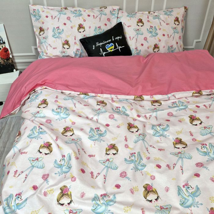 Постільна білизна Барбіленд Ранфорс MERISET - Сімейний на резинці