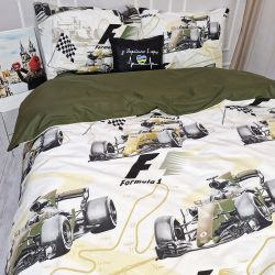 Постільна білизна Болід Ранфорс MERISET - Полуторний на резинці