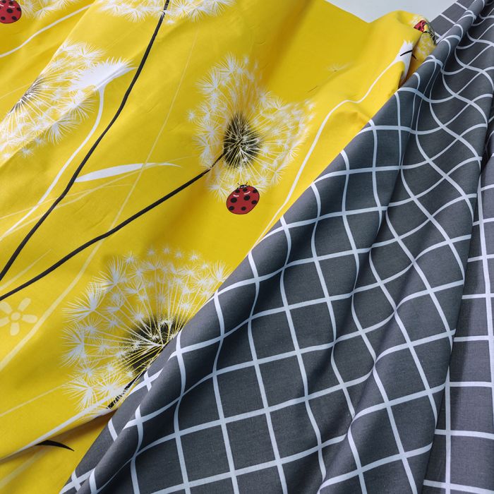 Постільна білизна Сонячний ранок Бязь Люкс MERISET - Двоспальний на резинці