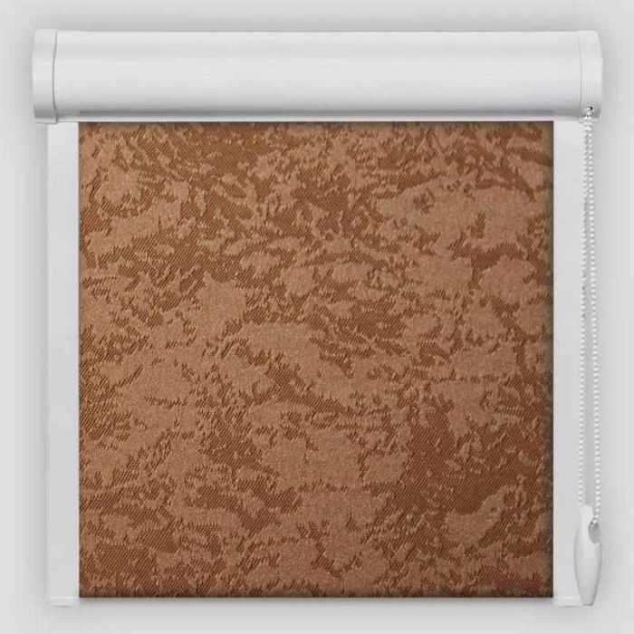 Рулонна штора Агат закритого типу Коричневий