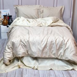 Постільна білизна ANIMAL SAND жакард MERISET - Полуторний на резинці