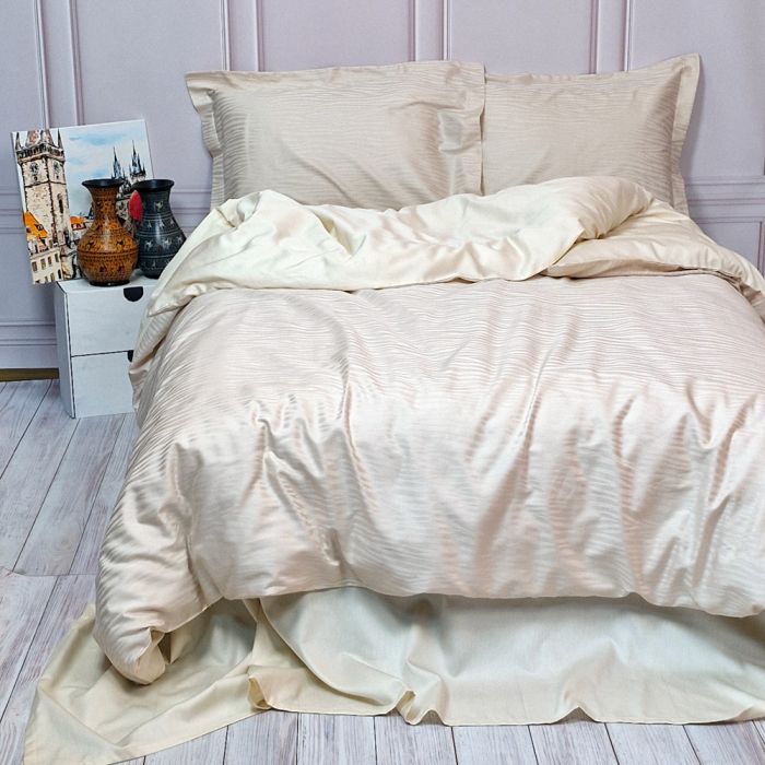 Постільна білизна ANIMAL SAND жакард MERISET - Полуторний на резинці