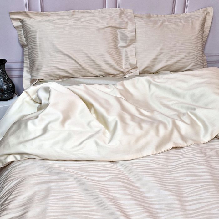 Постільна білизна ANIMAL SAND жакард MERISET - Полуторний на резинці