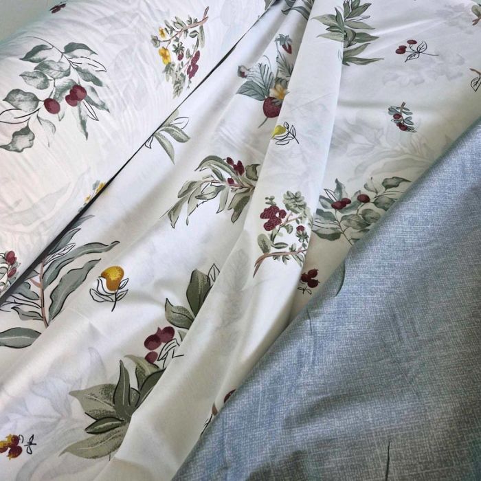 Постільна білизна Ідилія Сатин MERISET - Сімейний на резинці