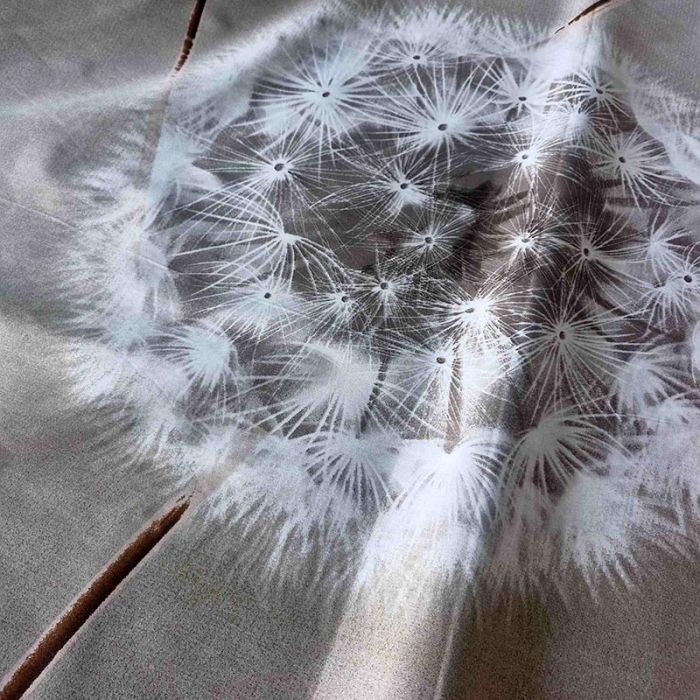 Постільна білизна Ніжна кульбабка Сатин MERISET - Сімейний на резинці