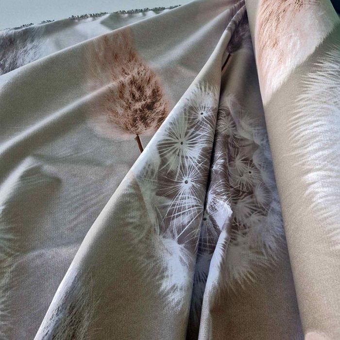 Постільна білизна Ніжна кульбабка Сатин MERISET - Сімейний на резинці