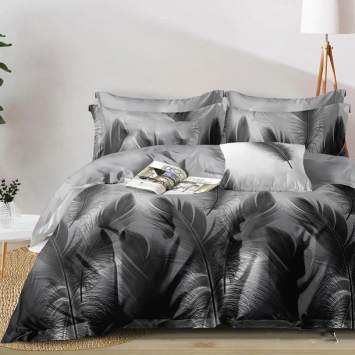 Постільна білизна Німфа Сатин MERISET - Сімейний на резинці