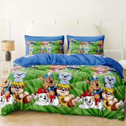 Постільна білизна Щенячий патруль Бязь MERISET - Сімейний на резинці