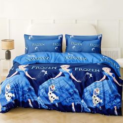 Постільна білизна Бязь Люкс Frozen MERISET - Сімейний на резинці