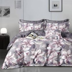 Постільна білизна Бязь Люкс Рожева квітка MERISET - Полуторний