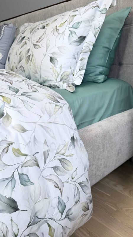 Сатин PREMIUM, HERBALY (Полуторний)