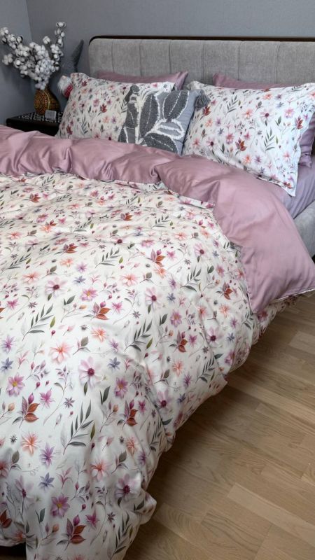 Сатин PREMIUM, FLOWER DREAM (Полуторний)