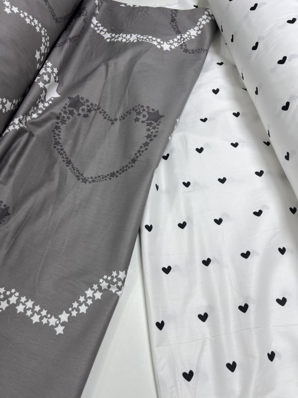 Серця, сатин підк. двостор. (Євро)