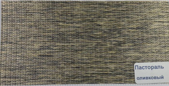 Рулонна штора Pastoral день-ніч відкритого типу Оливковий