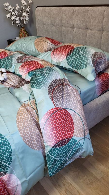 Сатин PREMIUM, TOLEDO COLORFUL UNO (Полуторний)