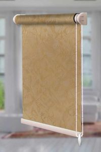 Рулонна штора Шовк відкритого типу Світло-жовтий