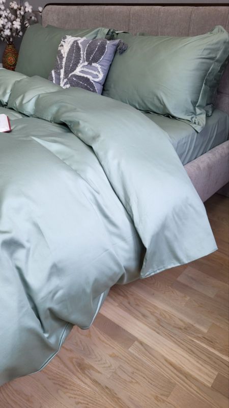 Сатин однотонний MINT, №0200 (Полуторний)