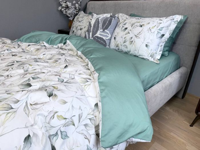 Сатин PREMIUM, HERBALY (Полуторний)