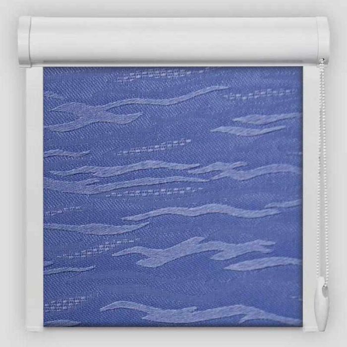 Рулонна штора Лазур закритого типу Синій