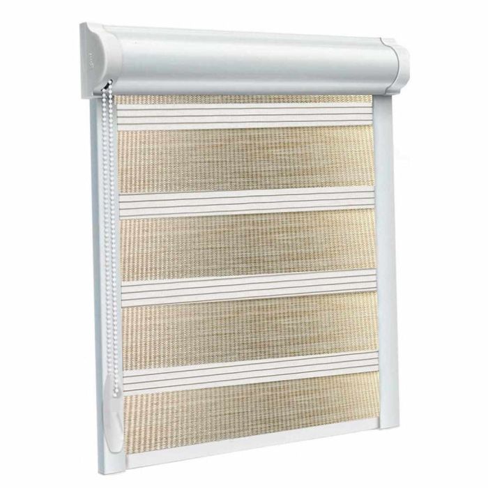 Рулонна штора Imagine-4 DN день-ніч закритого типу П-подібна Молочний