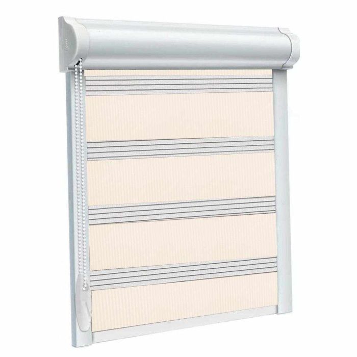 Рулонна штора Secret DN день-ніч закритого типу П-подібна Молочний