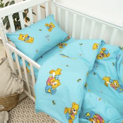 Комплект постільної білизни Вилюта дитячий ранфорс 6112 блакитний