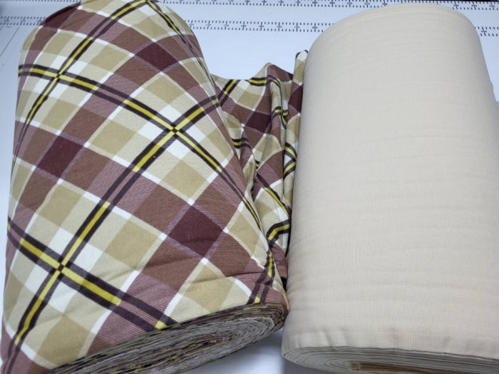 Крафт пастель/бежевий пісок, Turkish flannel (Полуторний)