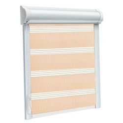 Рулонна штора Secret DN день-ніч закритого типу П-подібна Рожевий