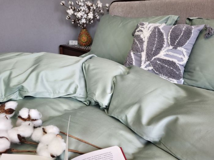 Сатин однотонний MINT, №0200 (Полуторний)