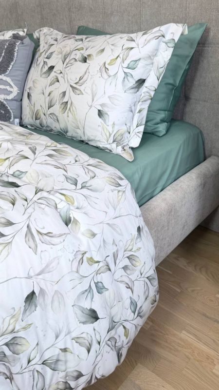 Сатин PREMIUM, HERBALY (Полуторний)