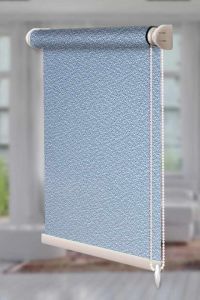 Рулонна штора Pearl відкритого типу Блакитний