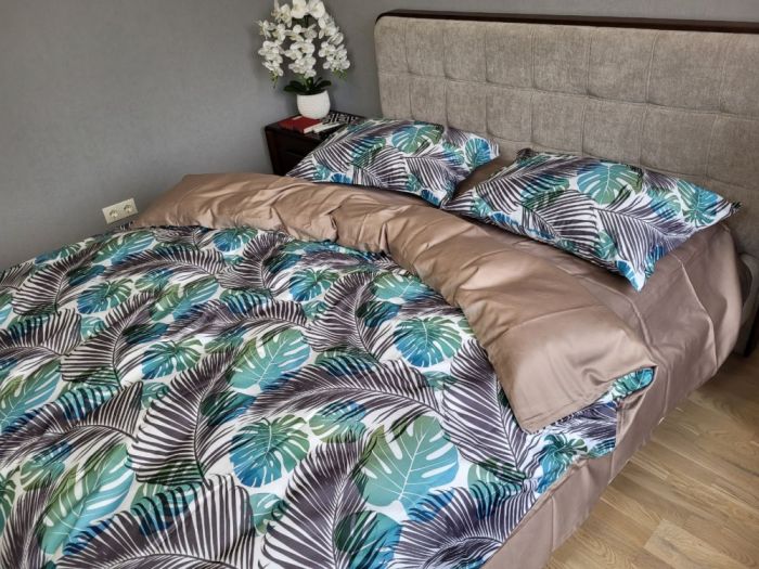 Сатин PREMIUM, TROPICS (Полуторний)