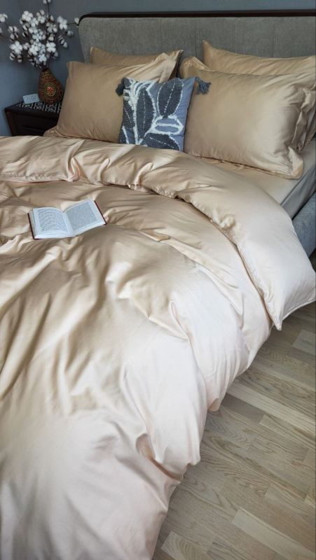 Сатин однотонний SOFT SALMON, №169 (Полуторний)