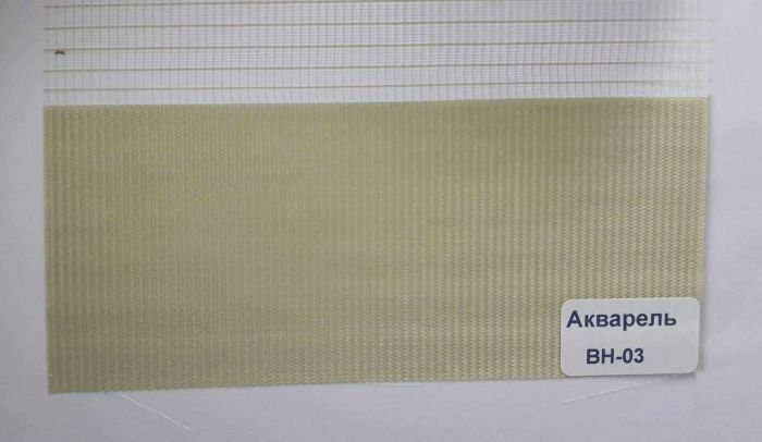 Рулонна штора Акварель DN день-ніч закритого типу П-подібна Оливковий