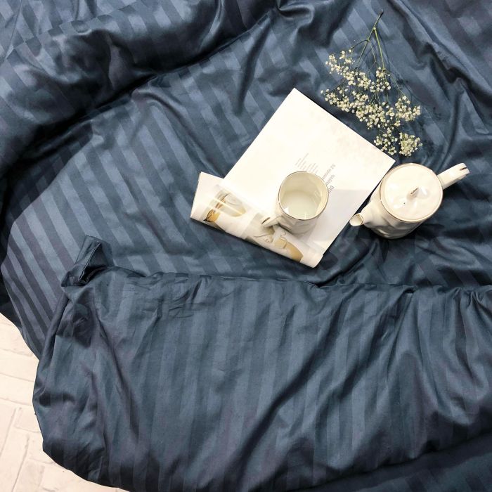 Комплект постільної білизни Tiare Двоспальний Сатин Stripe 67