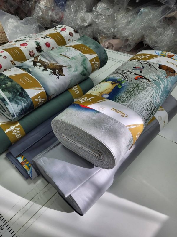 Сатин PREMIUM, SNOWY FOREST NEW (Полуторний)