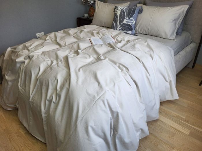 Сіро-бежевий, бязь PREMIUM (Полуторний)