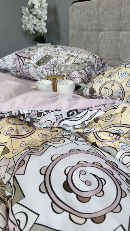 Сатин PREMIUM, ILLUSION підк. двустор. (Полуторний)