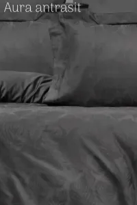 Двоспальний Євро комплект Tivo Home Aura Antrasit Жаккард