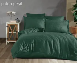Двоспальний Євро комплект Tivo Home Polen Yesil Жаккард